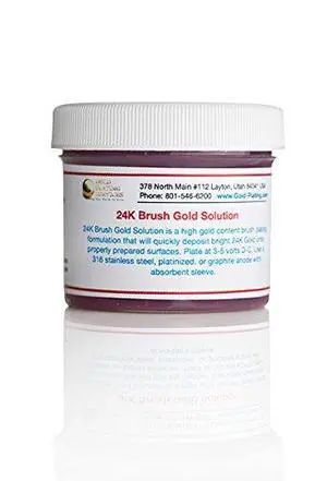2 oz Gel - 24K Brush Gold Plating Solution - The Fastest, Most Durable, Best Value, Most Consistent Gold Solution from the Most Trusted Name in the Industry Instant Results 2 oz Gel - 24K Brush Gold Plating Solution - The Fastest, Most Durable, Best Value, Most Consistent Gold Solution from the Most Trusted Name in the Industry Instant Results