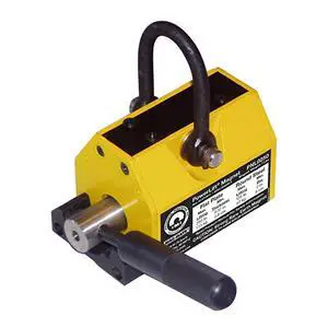 PNL PNL0250 Powerlift Magnet, Heavy Duty Magnet, with 3 to 1 Lift Safety, Rare Earth Magnet with 250 lbs Lifting Capacity, Yellow or Green in Color PNL PNL0250 Powerlift Magnet, Heavy Duty Magnet, with 3 to 1 Lift Safety, Rare Earth Magnet with 250 lbs Lifting Capacity, Yellow or Green in Color