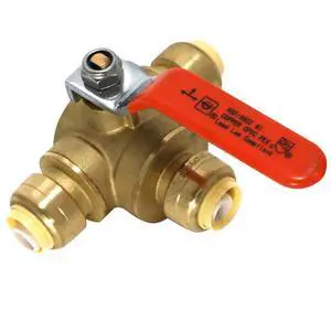 10 Pcs 1/2 Inch Push Fit 3 Way Tee Valve 10 Pcs 1/2 Inch Push Fit 3 Way Tee Valve