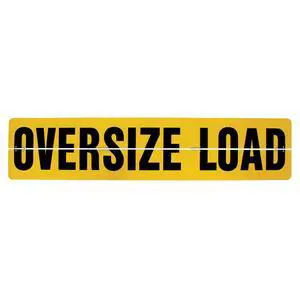 Oversize Load Sign For Trucks and Trailers - Hinged Aluminum - 18 Inch x 84 Inch Oversize Load Sign For Trucks and Trailers - Hinged Aluminum - 18 Inch x 84 Inch