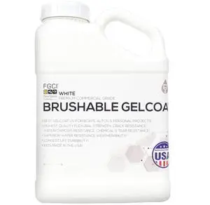 Brushable Marine Fiberglass Polyester Gelcoat for Boat Repair, Brushes On, No Spray Gun Needed, Made in USA Brushable Marine Fiberglass Polyester Gelcoat for Boat Repair, Brushes On, No Spray Gun Needed, Made in USA