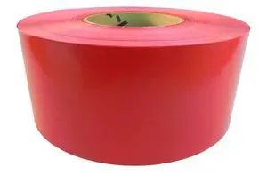 BRC-80 Non-Adhesive Polyethylene Identification Barricade Film Tape Ideal for Hazardous Areas & Safety Identification. 3 Inch X 1000 Ft. (8 Rolls, Red) BRC-80 Non-Adhesive Polyethylene Identification Barricade Film Tape Ideal for Hazardous Areas & Safety Identification. 3 Inch X 1000 Ft. (8 Rolls, Red)
