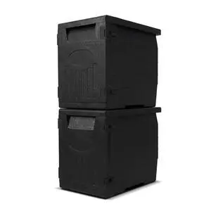 91 Qt Insulated Food Pan Carrier, Non-Electrical Hot Box with Built-in Handles & Safety Door Latch, Lightweight Stackable Front Loading Food Warmer for Catering, Camping, BBQ Events (2) 91 Qt Insulated Food Pan Carrier, Non-Electrical Hot Box with Built-in Handles & Safety Door Latch, Lightweight Stackable Front Loading Food Warmer for Catering, Camping, BBQ Events (2)