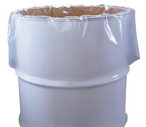 55 Gallon Clear Plastic Drum Liners, Food Grade, 38" x 63", 4-Mil, Roll of 50 55 Gallon Clear Plastic Drum Liners, Food Grade, 38" x 63", 4-Mil, Roll of 50