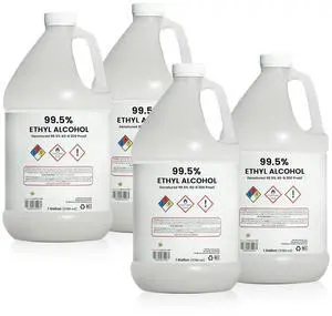 Ethyl Alcohol 99.5% Denatured Alcohol by | Made in The USA | Gallon (Pack of 4) Ethyl Alcohol 99.5% Denatured Alcohol by | Made in The USA | Gallon (Pack of 4)