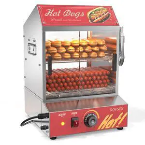 32QT Hot Dog Steamer 175 Hot Dogs & 40 Buns Capacity, 2-Tier Hut Steamer Hot Dog Steamer and Bun Warmer with Removable Shelves Food Clip for Party Event Concession Stand 32QT Hot Dog Steamer 175 Hot Dogs & 40 Buns Capacity, 2-Tier Hut Steamer Hot Dog Steamer and Bun Warmer with Removable Shelves Food Clip for Party Event Concession Stand