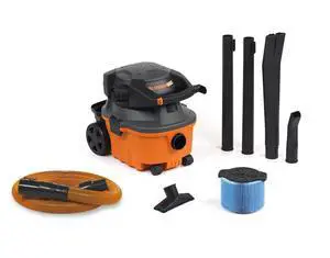Wet Dry Vacuums VAC4010 2-in-1 Compact and Portable Wet Dry Vacuum Cleaner with Detachable Blower, 4-Gallon, 6.0 Peak HP Leaf Blower Vacuum Cleaner Wet Dry Vacuums VAC4010 2-in-1 Compact and Portable Wet Dry Vacuum Cleaner with Detachable Blower, 4-Gallon, 6.0 Peak HP Leaf Blower Vacuum Cleaner