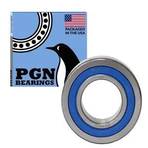 PGN (50 Pack) R16-2RS Bearing - Lubricated Chrome Steel Sealed Ball Bearing - 1"x2"x1/2" Bearings with Rubber Seal & High RPM Support PGN (50 Pack) R16-2RS Bearing - Lubricated Chrome Steel Sealed Ball Bearing - 1"x2"x1/2" Bearings with Rubber Seal & High RPM Support