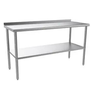 60'' x 24'' Stainless Steel Table for Prep & Work,Commercial Worktables & Workstations, NSF Heavy Duty Metal Table with Adjustable UnderShelf & Backsplash for Kitchen,Restaurant,Home,Hotel 60'' x 24'' Stainless Steel Table for Prep & Work,Commercial Worktables & Workstations, NSF Heavy Duty Metal Table with Adjustable UnderShelf & Backsplash for Kitchen,Restaurant,Home,Hotel