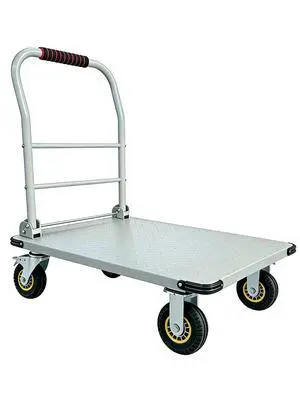 Heavy Duty Platform Truck Cart, 1800LBS Capacity Steel Flatbed Dolly, 36"x24" Large Utility Cart with 6" Swivel Wheels with Brakes, Foldable Hand Truck for Warehouse, Garage, Shipping & Moving Heavy Duty Platform Truck Cart, 1800LBS Capacity Steel Flatbed Dolly, 36"x24" Large Utility Cart with 6" Swivel Wheels with Brakes, Foldable Hand Truck for Warehouse, Garage, Shipping & Moving