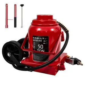 Air Hydraulic Bottle Jack, 50 Ton (110000) lbs Hydraulic Bottle Jack with 10.43''-19.88'' Lifting Range & Manual Hand Pump, for Pickup, Truck, RV, Auto Repair Air Hydraulic Bottle Jack, 50 Ton (110000) lbs Hydraulic Bottle Jack with 10.43''-19.88'' Lifting Range & Manual Hand Pump, for Pickup, Truck, RV, Auto Repair