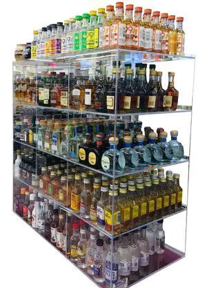 Commercial Retail Display for Mini Sampler 50ml Liquor Shot Airplane Bottles Nips Rack Also Any Other Point of Sale Items 12 Section Commercial Retail Display for Mini Sampler 50ml Liquor Shot Airplane Bottles Nips Rack Also Any Other Point of Sale Items 12 Section