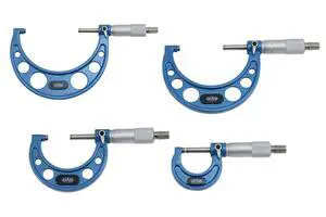 0-4" x 0.0001" Outside Micrometer Set (4 pcs) 303-2652N L) 0-4" x 0.0001" Outside Micrometer Set (4 pcs) 303-2652N L)