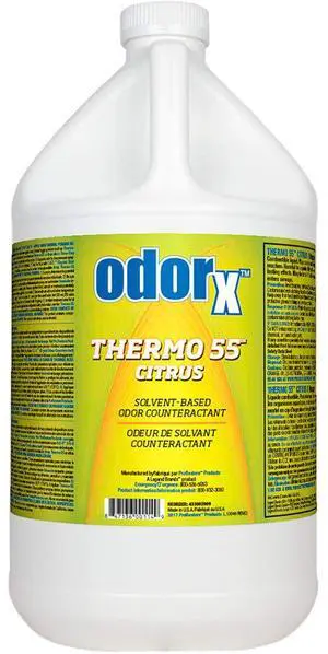 ODORx Thermo 55 Citrus Solvent-based Professional Odor Counteractant for Thermal Fogging, 1 Gal ODORx Thermo 55 Citrus Solvent-based Professional Odor Counteractant for Thermal Fogging, 1 Gal