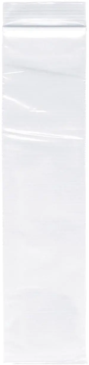 2" x 9" (Case of 8,000), 2 Mil Zipper Reclosable Plastic Bags 2" x 9" (Case of 8,000), 2 Mil Zipper Reclosable Plastic Bags