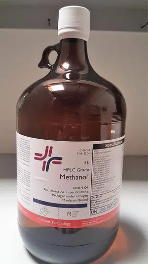Methanol, HPLC, ACS, 99.9% Min, 4-Liter, Case of 4 Methanol, HPLC, ACS, 99.9% Min, 4-Liter, Case of 4