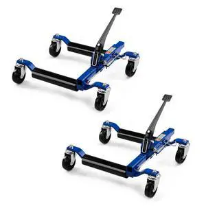 Car Wheel Dolly Set of 2, Mechanical 3000-lbs Car Wheel Skates, 12'' Wheel Vehicle Positioning Jack, Heavy Duty Rollers, Moving Cars, Trucks, Trailers, Motorcycles, and Boats Car Wheel Dolly Set of 2, Mechanical 3000-lbs Car Wheel Skates, 12'' Wheel Vehicle Positioning Jack, Heavy Duty Rollers, Moving Cars, Trucks, Trailers, Motorcycles, and Boats