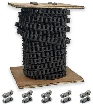 PGN #60 Roller Chain - 50 Feet + 5 Free Connecting Links - Carbon Steel Chain PGN #60 Roller Chain - 50 Feet + 5 Free Connecting Links - Carbon Steel Chain