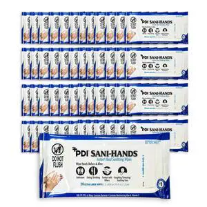 Healthcare P71520 Sani-Hands Instant Hand Sanitizing Wipes, 48 Count Travel Pack (20 Wipes Each), 5.5" x 8.4" Size (Pack of 960), 70% Ethyl Alcohol, Textured Wipes with Aloe & Vitamin E Healthcare P71520 Sani-Hands Instant Hand Sanitizing Wipes, 48 Count Travel Pack (20 Wipes Each), 5.5" x 8.4" Size (Pack of 960), 70% Ethyl Alcohol, Textured Wipes with Aloe & Vitamin E