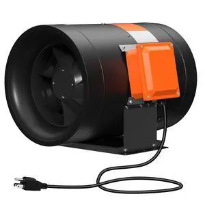 14 Inch Inline Duct Fan, 2450 CFM Duct Fan Constant Speed - Ventilation Exhaust Fan for Heating Cooling Booster, Grow Tents, Hydroponics, NSK/SKF bearings, ETL Listed 14 Inch Inline Duct Fan, 2450 CFM Duct Fan Constant Speed - Ventilation Exhaust Fan for Heating Cooling Booster, Grow Tents, Hydroponics, NSK/SKF bearings, ETL Listed