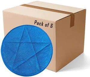 All-Star Microfiber Carpet Bonnets | 21" Blue - 6 Pack All-Star Microfiber Carpet Bonnets | 21" Blue - 6 Pack