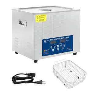 2.6 Gal (10L) Commercial Ultrasonic Cleaner, 40kHz Professional Stainless Steel Machine with Digital Timer, Heater & 3 Cleaning Modes Ideal for Jewelry, Watches, Glasses and Small Precision Parts 2.6 Gal (10L) Commercial Ultrasonic Cleaner, 40kHz Professional Stainless Steel Machine with Digital Timer, Heater & 3 Cleaning Modes Ideal for Jewelry, Watches, Glasses and Small Precision Parts