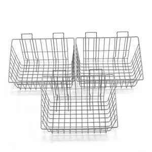 13022 15-Inch x 11-Inch Ventilated Wire Basket Designed for PVC Slatwall, 3-Pack Silver 13022 15-Inch x 11-Inch Ventilated Wire Basket Designed for PVC Slatwall, 3-Pack Silver