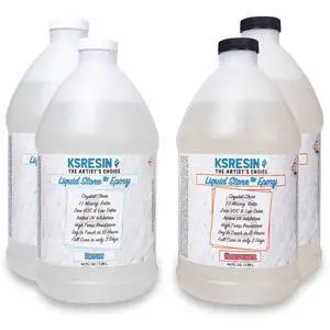 Liquid Stone Clear Countertop Epoxy Resin Coating - 2 Gallon Kit Liquid Stone Clear Countertop Epoxy Resin Coating - 2 Gallon Kit