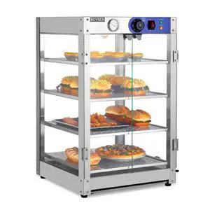 Food Warmer Display Pizza Warmer, Commercial Countertop Food Warmer Electric with Removable Shelves LED Lighting Glass Door, Pastry Display Case for Restaurant Buffet 800W (4 Tiers) Food Warmer Display Pizza Warmer, Commercial Countertop Food Warmer Electric with Removable Shelves LED Lighting Glass Door, Pastry Display Case for Restaurant Buffet 800W (4 Tiers)