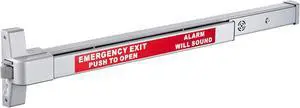 Push Bar Panic Exit Device Aluminum, with EAK Alarm Kit (Included) for 36 Inch Doors Push Bar Panic Exit Device Aluminum, with EAK Alarm Kit (Included) for 36 Inch Doors