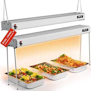 Food Heat Lamp - 36 Inch Aluminum Overhead & Hanging Food Warmer Lamp Strip Food Warming Lamp Heater Electric Commercial Food Heat Lamp for Catering Kitchen Restaurant Buffet 750W Food Heat Lamp - 36 Inch Aluminum Overhead & Hanging Food Warmer Lamp Strip Food Warming Lamp Heater Electric Commercial Food Heat Lamp for Catering Kitchen Restaurant Buffet 750W