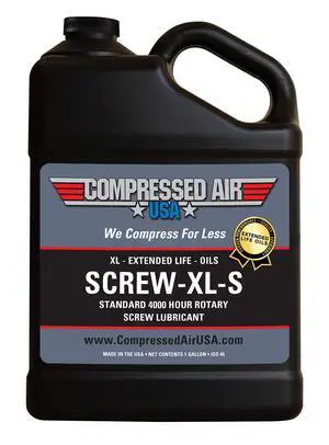 Standard 4000 Hour Rotary Screw Air Compressor Lubricating Oil - CompressedAirUSA - XL - Extended Life Oils (1 Gallon) Standard 4000 Hour Rotary Screw Air Compressor Lubricating Oil - CompressedAirUSA - XL - Extended Life Oils (1 Gallon)