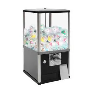25-Cent Vending Machines, Coin Operated Commercial Large Capacity Gumball Machine Commercial Mini Dispenser Prize Machine for Game Stores Retail Stores & Amusement Parks (Black) 25-Cent Vending Machines, Coin Operated Commercial Large Capacity Gumball Machine Commercial Mini Dispenser Prize Machine for Game Stores Retail Stores & Amusement Parks (Black)