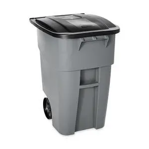 Commercial Products Inc. 50 Gallon Brute Rollout Cont Gray Commercial Products Inc. 50 Gallon Brute Rollout Cont Gray