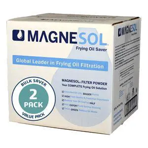Fryer Filter Powder, 2 x 22 lb, Deep Fryer Oil Filtration, Extends Oil Life, Variable Sizes, Manual Operation Fryer Filter Powder, 2 x 22 lb, Deep Fryer Oil Filtration, Extends Oil Life, Variable Sizes, Manual Operation