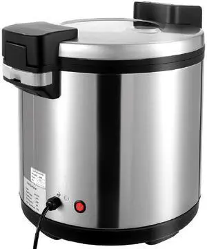 Commercial Rice Warmer, 100 Cup Electric Heavy Duty Food Warmer with Rice Spoon and Hinged Cover, Adjustable Temperature, with Warm Function for Restaurant, Catering, Party, Non-stick Inner Pot Commercial Rice Warmer, 100 Cup Electric Heavy Duty Food Warmer with Rice Spoon and Hinged Cover, Adjustable Temperature, with Warm Function for Restaurant, Catering, Party, Non-stick Inner Pot