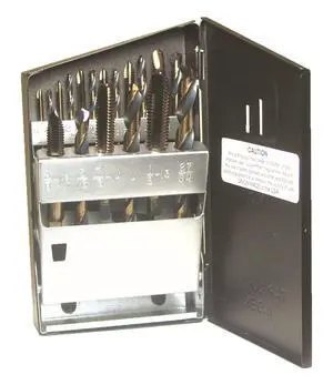 Viking Drill and Tool by 57580 SP-18TD Type 20-UB Spiral Point Plug Style Magnum Super Premium Tap/Drill Set Viking Drill and Tool by 57580 SP-18TD Type 20-UB Spiral Point Plug Style Magnum Super Premium Tap/Drill Set