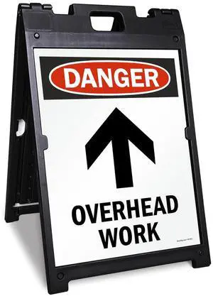 24 x 18 inch Danger - Overhead Work Two-Sided BabyBoss A-Frame Sign Kit, Plastic, Multicolor (1 A-Frame + 2 Sign Panels) 24 x 18 inch Danger - Overhead Work Two-Sided BabyBoss A-Frame Sign Kit, Plastic, Multicolor (1 A-Frame + 2 Sign Panels)