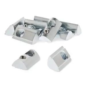 8020, 13040, 15 40 Series 5/16-18 Steel Self Aligning Roll in T-Nut with Ball Spring - T Slot Accessories for Aluminum Extrusion - Hardware Nuts (100 Pack) 8020, 13040, 15 40 Series 5/16-18 Steel Self Aligning Roll in T-Nut with Ball Spring - T Slot Accessories for Aluminum Extrusion - Hardware Nuts (100 Pack)