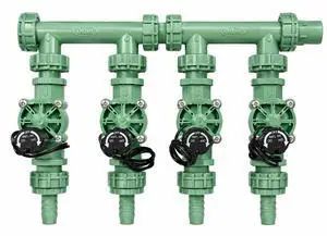4-Valve Preassembled Sprinkler Manifold Easy Install, Works with PVC & Poly Pipe, Includes 4 3/4" Poly Male Adapter 4-Valve Preassembled Sprinkler Manifold Easy Install, Works with PVC & Poly Pipe, Includes 4 3/4" Poly Male Adapter