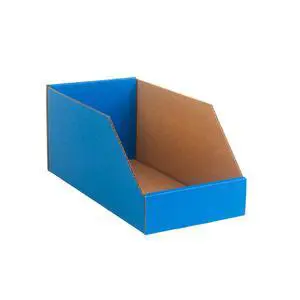 Hudson Exchange 6x12x5.5" (100 Pack) Corrugated Parts Bin Box For Storage & Organization, Blue Hudson Exchange 6x12x5.5" (100 Pack) Corrugated Parts Bin Box For Storage & Organization, Blue