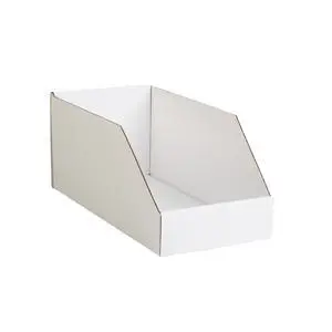Hudson Exchange 6x12x5.5" (100 Pack) Corrugated Parts Bin Box For Storage & Organization, White Hudson Exchange 6x12x5.5" (100 Pack) Corrugated Parts Bin Box For Storage & Organization, White