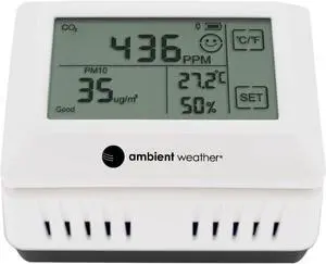 AQIN Pro Wireless Indoor Air Quality Index with PM1, PM2.5, PM4, PM10 and CO2 Particulate Monitor AQIN Pro Wireless Indoor Air Quality Index with PM1, PM2.5, PM4, PM10 and CO2 Particulate Monitor