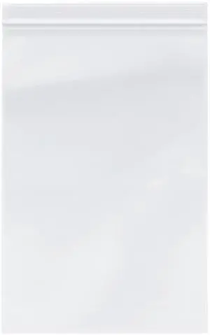 8" x 12" (Case of 2,000), 2 Mil Zipper Reclosable Plastic Bags 8" x 12" (Case of 2,000), 2 Mil Zipper Reclosable Plastic Bags