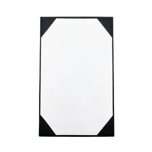 Menu Holders Made of Premium Faux Leather - Single Panel (10-Pack) s Single Page (Black, 8.5" x 14") Menu Holders Made of Premium Faux Leather - Single Panel (10-Pack) s Single Page (Black, 8.5" x 14")