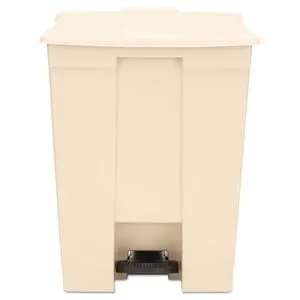 Rubbermaid Commercial Fire-Safe Step-On Receptacle, Rectangular, Polyethylene, 18 Gallons, Beige (614500BG) Rubbermaid Commercial Fire-Safe Step-On Receptacle, Rectangular, Polyethylene, 18 Gallons, Beige (614500BG)