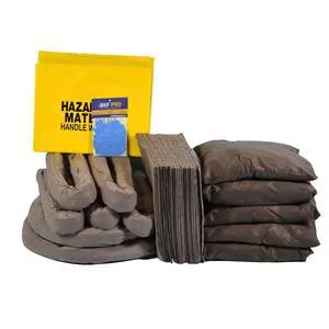 30 Gallon Universal Spill Kit Refill - 78 Pieces. Includes Universal Socks, Pads & Pillows, & Accessories 30 Gallon Universal Spill Kit Refill - 78 Pieces. Includes Universal Socks, Pads & Pillows, & Accessories