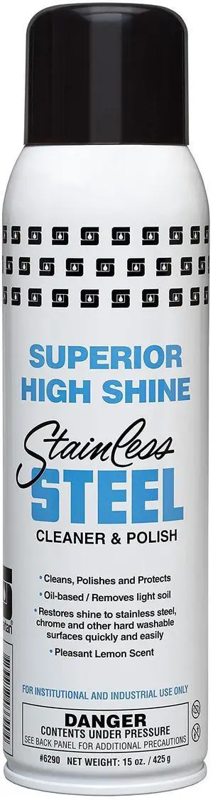 Superior High Shine Stainless Steel Cleaner & Polish, 12/cs Superior High Shine Stainless Steel Cleaner & Polish, 12/cs
