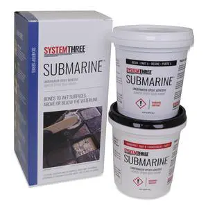 System Three Submarine Underwater Epoxy Paste Adhesive, Quart Kit System Three Submarine Underwater Epoxy Paste Adhesive, Quart Kit
