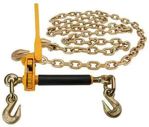 (1 Pack) 3/8" x 20' Grade 70 Chain 3/8-1/2 Peerless QuikBinder Kit H5125-0658 Ratchet Load Binder WLL #12000 (1 Pack) 3/8" x 20' Grade 70 Chain 3/8-1/2 Peerless QuikBinder Kit H5125-0658 Ratchet Load Binder WLL #12000